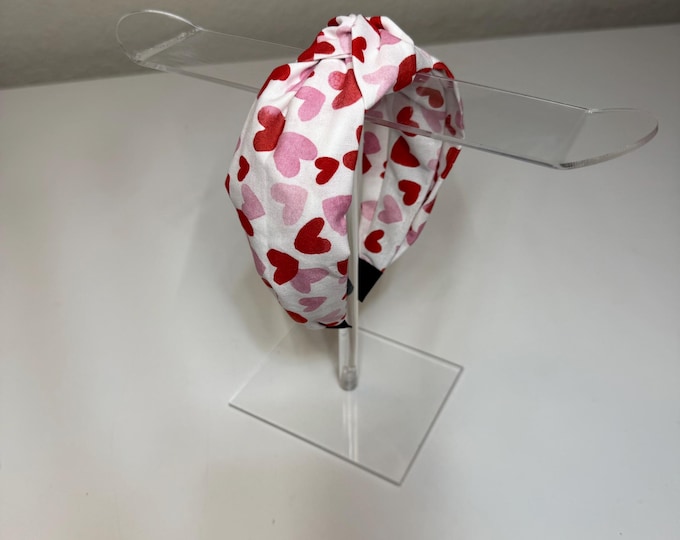 Classic Hearts Knotted Headband
