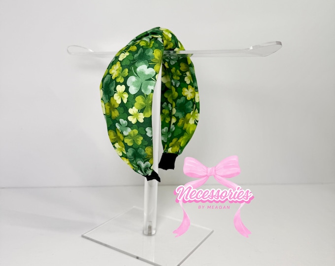 Shamrock Knotted Headband - St. Patrick's Day Clover Accessory