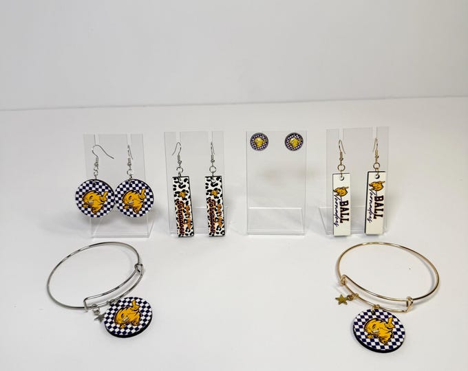 Ball High Tornadoes Earrings & Bracelets (SOLD SEPARATELY)