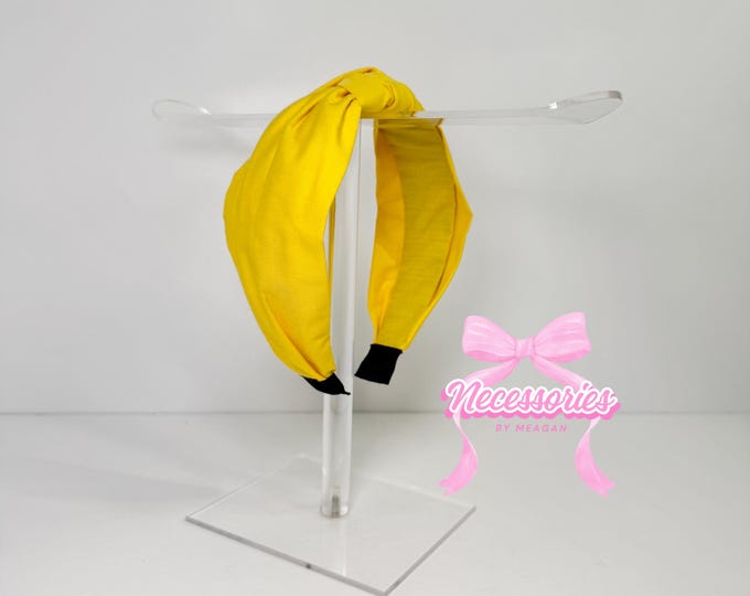 Yellow Knotted Headband - Cheerful Hair Accessory