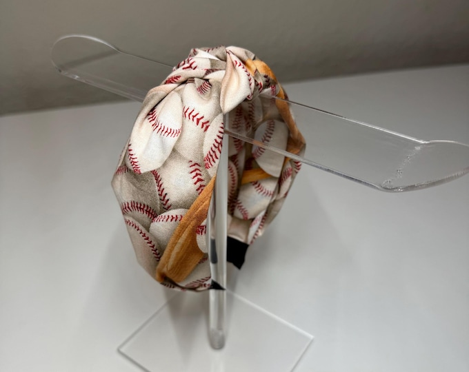 Baseball Knotted Headband