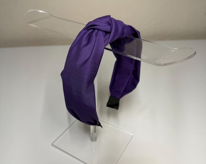 Purple Knotted Headband