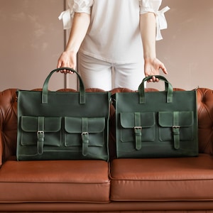 Laptoptasche aus 100% echtem Leder, Messenger-Tasche aus Leder mit Taschen, Aktentasche aus Leder für Damen Crossbody, Laptop Crossbody aus Leder