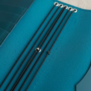 Housse pour ordinateur portable de voyage 100 % cuir véritable, ordinateur portable personnalisé, housse pour ordinateur portable avec poches, housse pour journal intime avec porte-stylo image 11