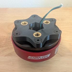 Sim Racing Wheel Adapter: 3-Bolt Circle Track to 70mm Hub