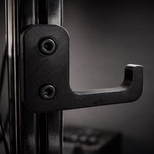 Kopfhörerhaken für 8020 Sim Rig – 3D gedruckte Kopfhörer Halterung – Saubere Kabel & Schreibtisch Organisation