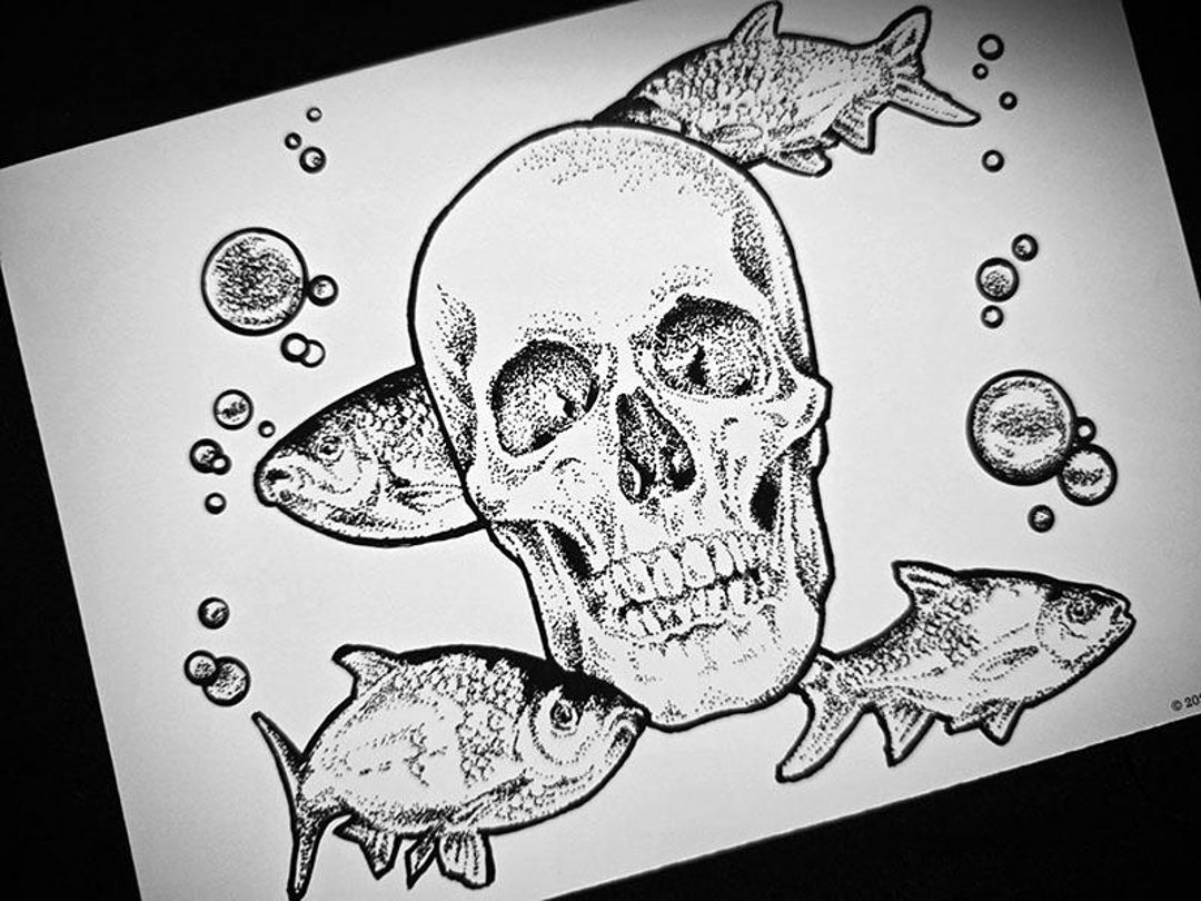 Pinterest Fish Head Fish Head, Fish Head - Art Print - Etsy