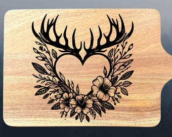 Acacia Charcuterie Board "Nature Heart"