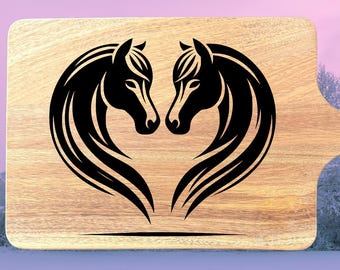 Acacia Charcuterie Board "Horse Heart"