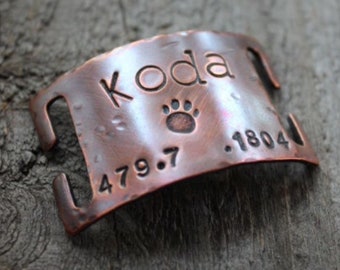 Dog Tags, Dog Tags for Dogs, Collar Slide, Quiet Tag,  Pet ID Tags, Custom Pet ID, Hand Stamped, Personalized, Cat Tags, Name Tags, Koda