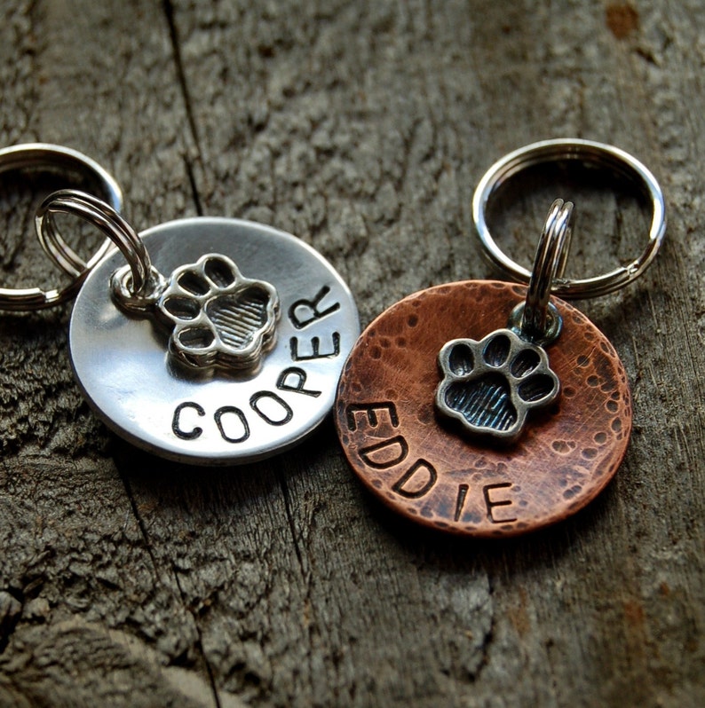 Eddie Custom Pet ID Tag 3/4 copper | Etsy