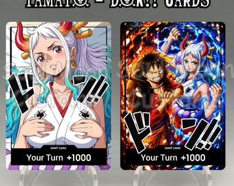Yamato DON!! Cards Custom One Piece TCG Proxy Set | Full Art / Gold Foil DON Cards | Wano & Oni Princess Designs | 12 Unique Styles