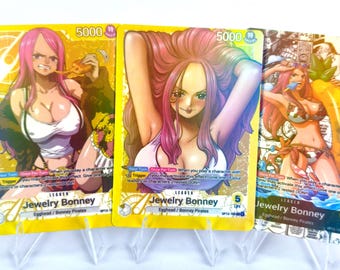 Bonney Leader (Yellow) OP13, One Piece TCG Proxy Leader Card – Custom One Piece Card Game OPTCG Leader