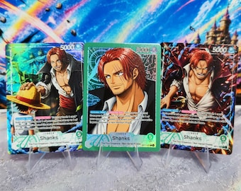 OP17 Shanks Custom Leader (Green), One Piece TCG Proxy Leader Card – One Piece Card Game OPTCG