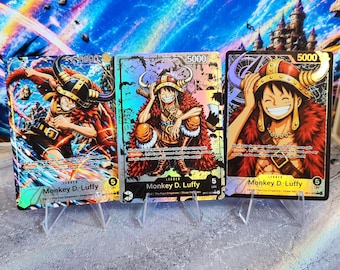 OP17 LUFFY Custom Leader Card | One Piece TCG Proxy Card | Spot Foiled Card