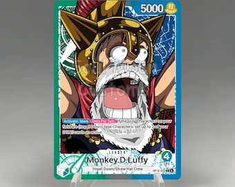 Custom Monkey D. Luffy OP16-022 Leader AA Fan Art Cards – One