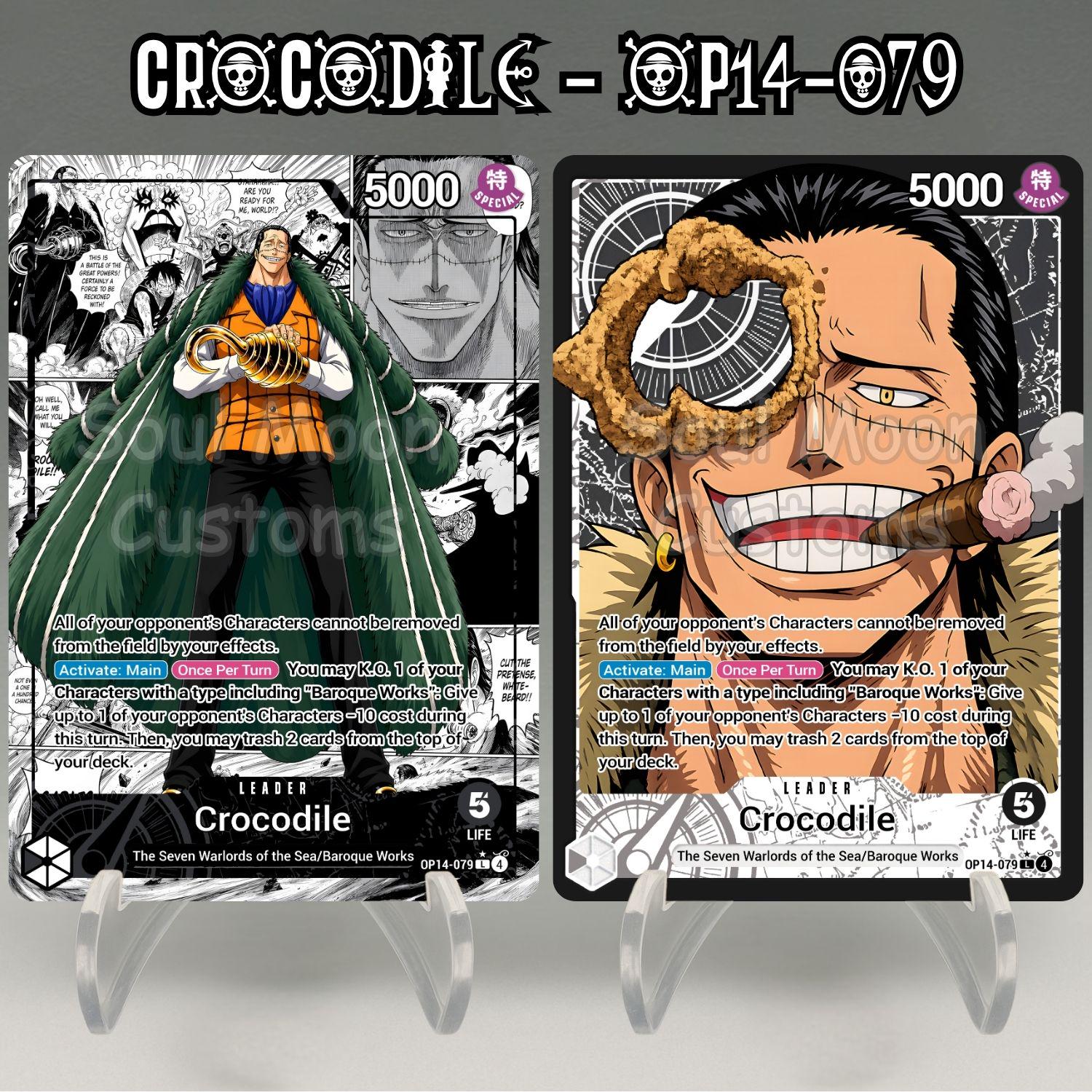 one piece card game yellow One Piece TCG Kingdoms of Intrigue OP04-058 Crocodile Alternative Art