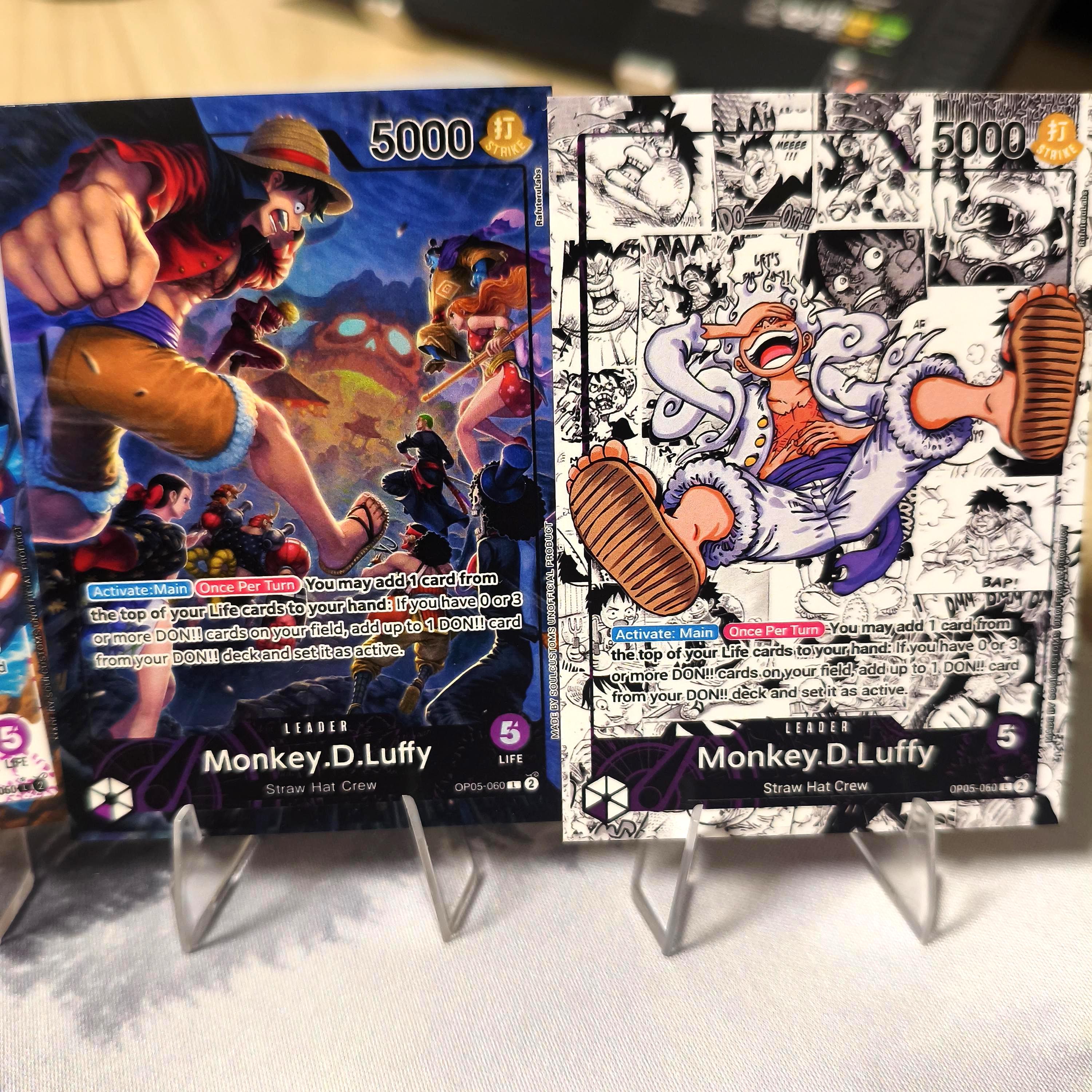 購入者Monkey D. Luffy リーダーカード 5000 Luffy Leader (purple) OP05, One Piece Card Game Proxy Leader