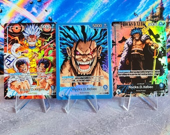 OP17 Rocks D Xebec Custom Leader (Blue), One Piece TCG Proxy Leader Card – One Piece Card Game OPTCG