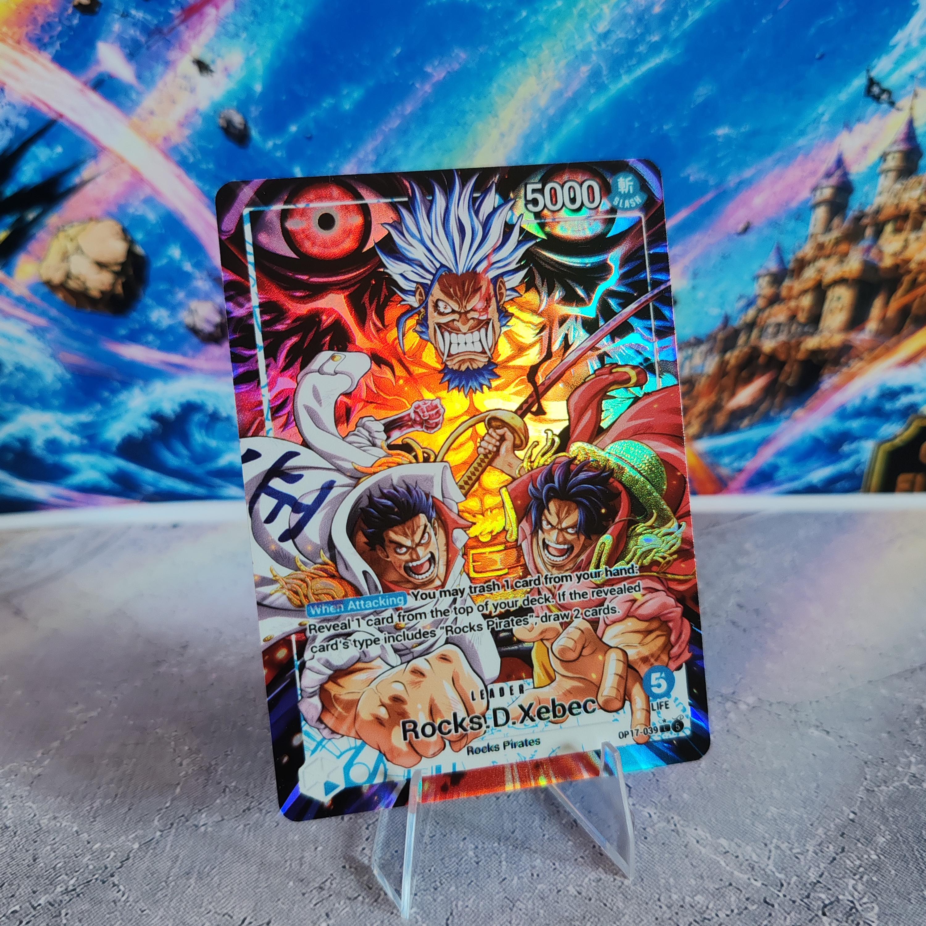 OP17 Rocks D Xebec Leader & DON!! Bundle, Pack of 10 DON!! + 1