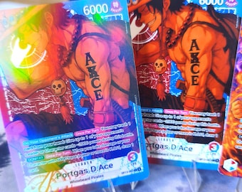Ace Leader OP13 (red/blue), One Piece TCG Proxy Leader Card