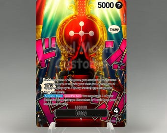 One Piece Proxy, Imu Leader (black) Holographic TCG Card, Custom