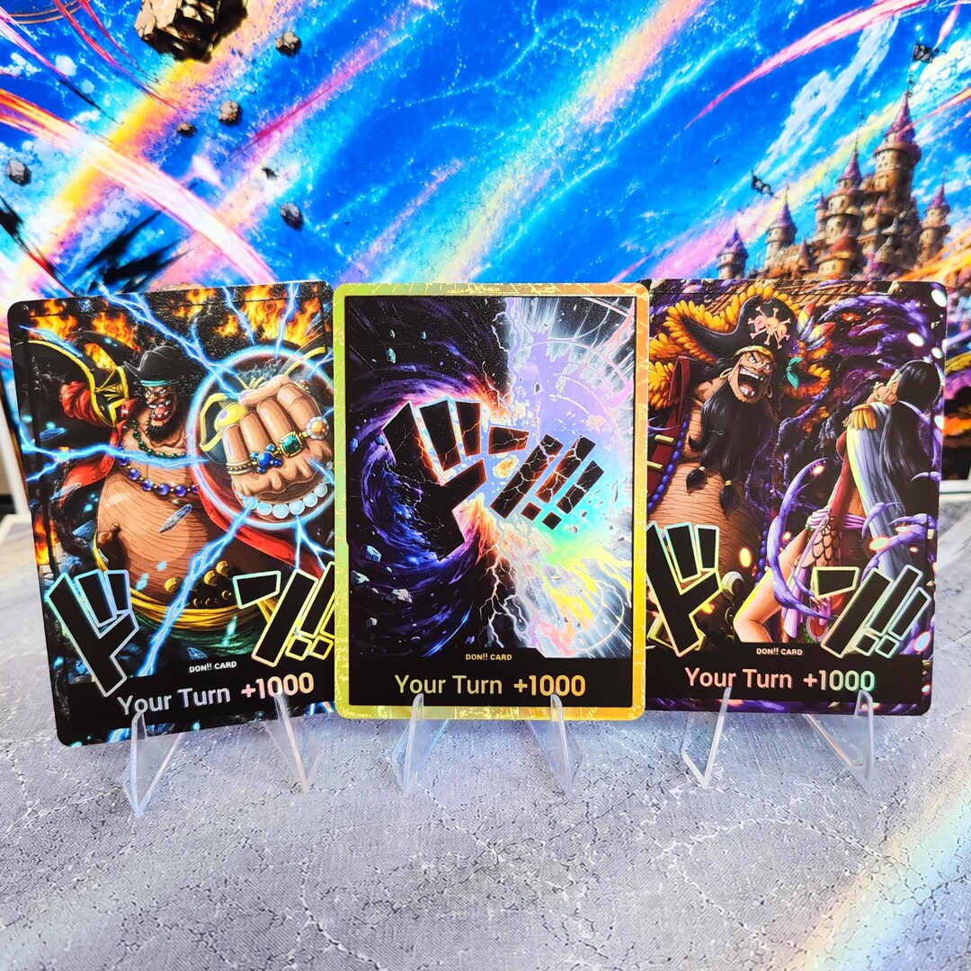 Blackbeard 10xdon!! Cards, Set of 10 Cards, Custom One Piece TCG