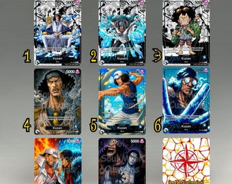 Kuzan Leader (blue) OP12, One Piece Card Game Proxy Leader