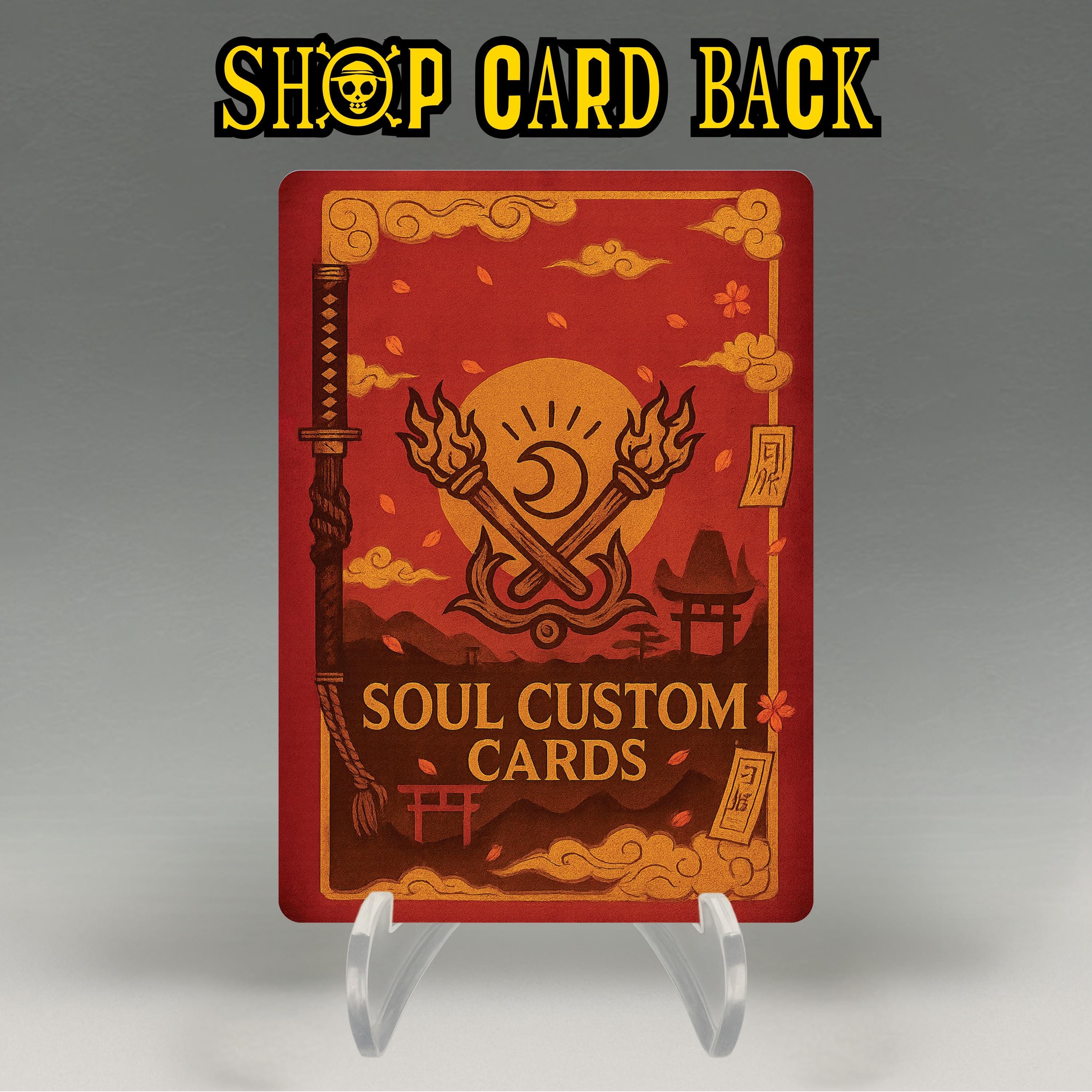 One Piece Proxy, Ace Leader OP13 (red/blue) Holographic TCG Card