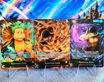 Zoro Leader (Green) OP12, One Piece TCG Custom Card – Proxy Leader OPTCG | One Piece Card Game Leader