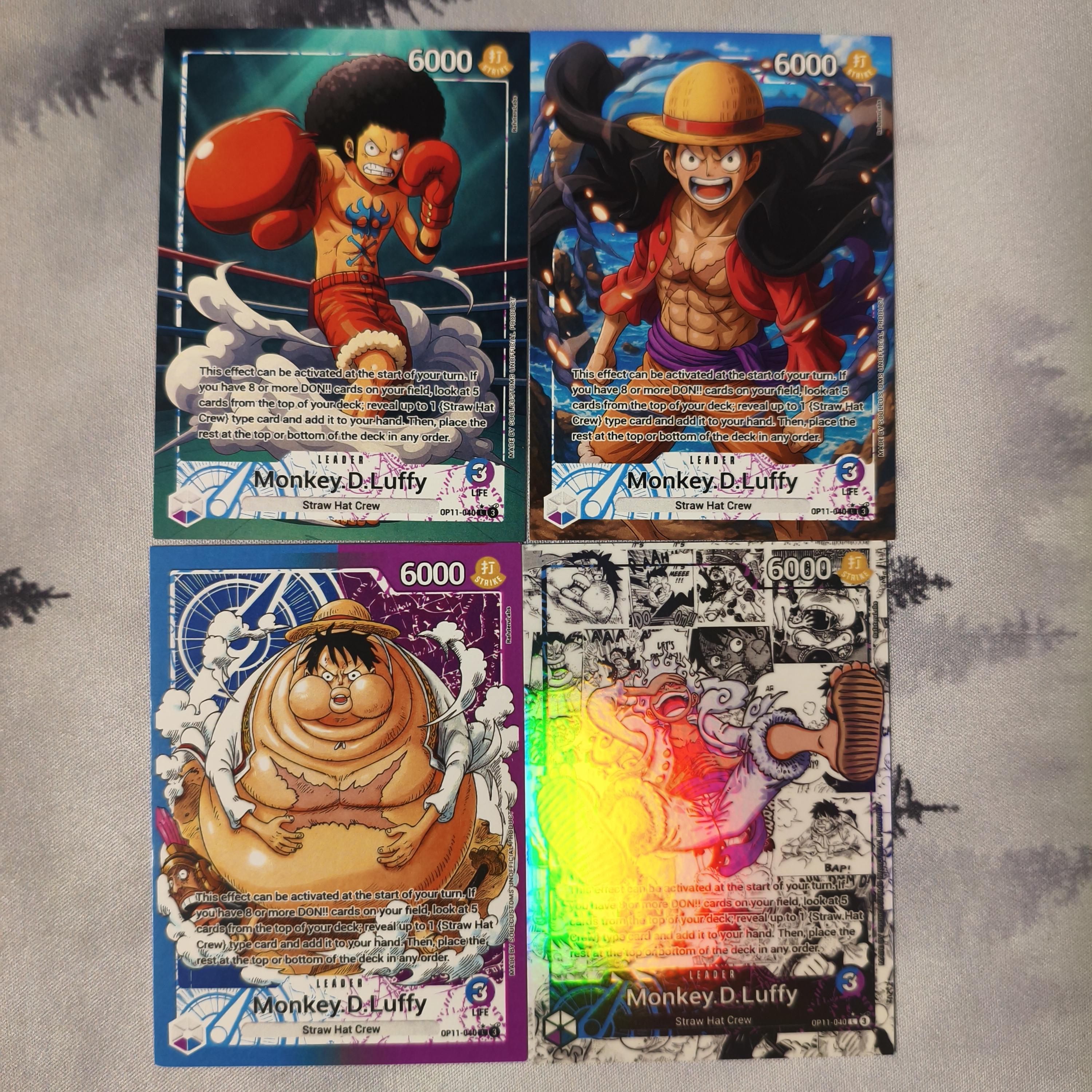 Luffy Leader (blue/purple) OP11, One Piece TCG Custom Card – Proxy