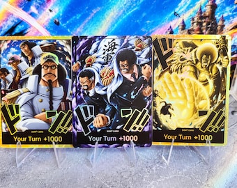 Sengoku 10xDON!! Cards Custom One Piece TCG Proxy Set | Full Art / Gold Foil DON Cards | Wano & Oni Princess Designs | 12 Unique Styles