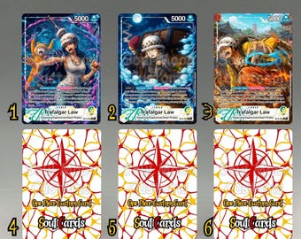 OP10 Trafalgar Law Green/yellow, One Piece Card Game Proxy Leader