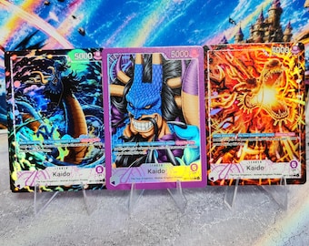 OP17 Kaido Custom Leader Card | One Piece TCG Proxy Card | Spot Foiled Card