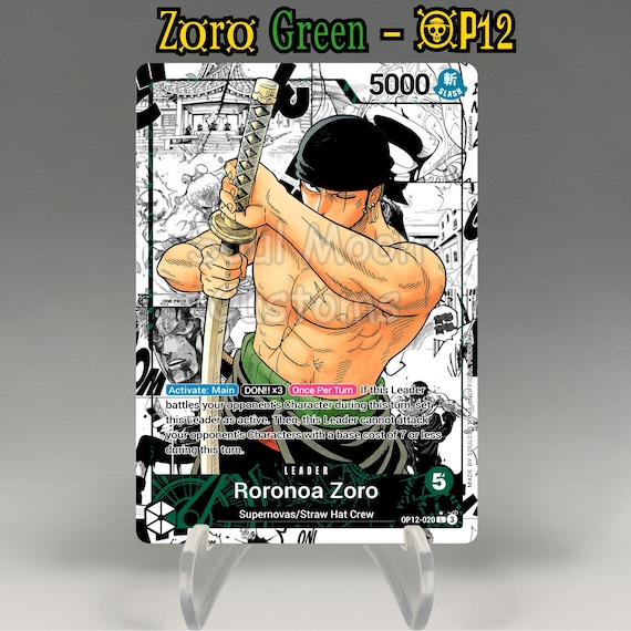 One Piece Proxy, Zoro Leader (green), Fullcolor & Artistic Full