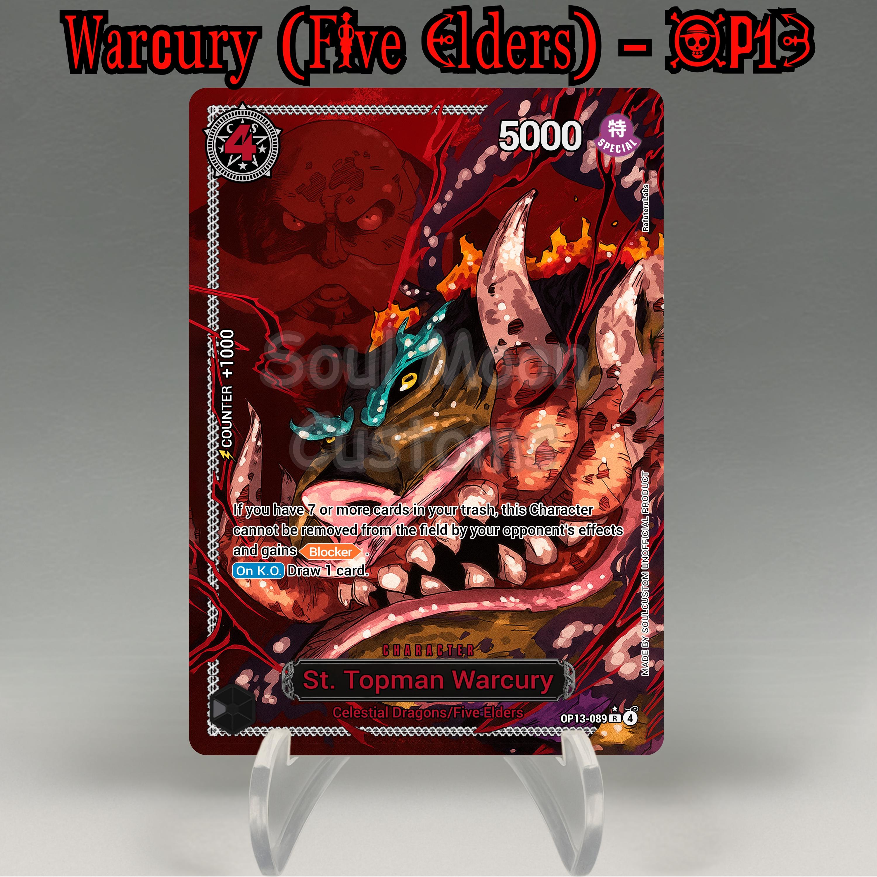 One Piece Gorosei Proxy, St. Topman Warcury One Piece TCG Card