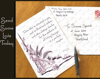 Tarjetas de felicitación Bhagavad Gita versos arte de Syam Marquez tarjetas de arte citas inspiradoras que iluminan la sabiduría antigua de Vedic Bhakti para hoy