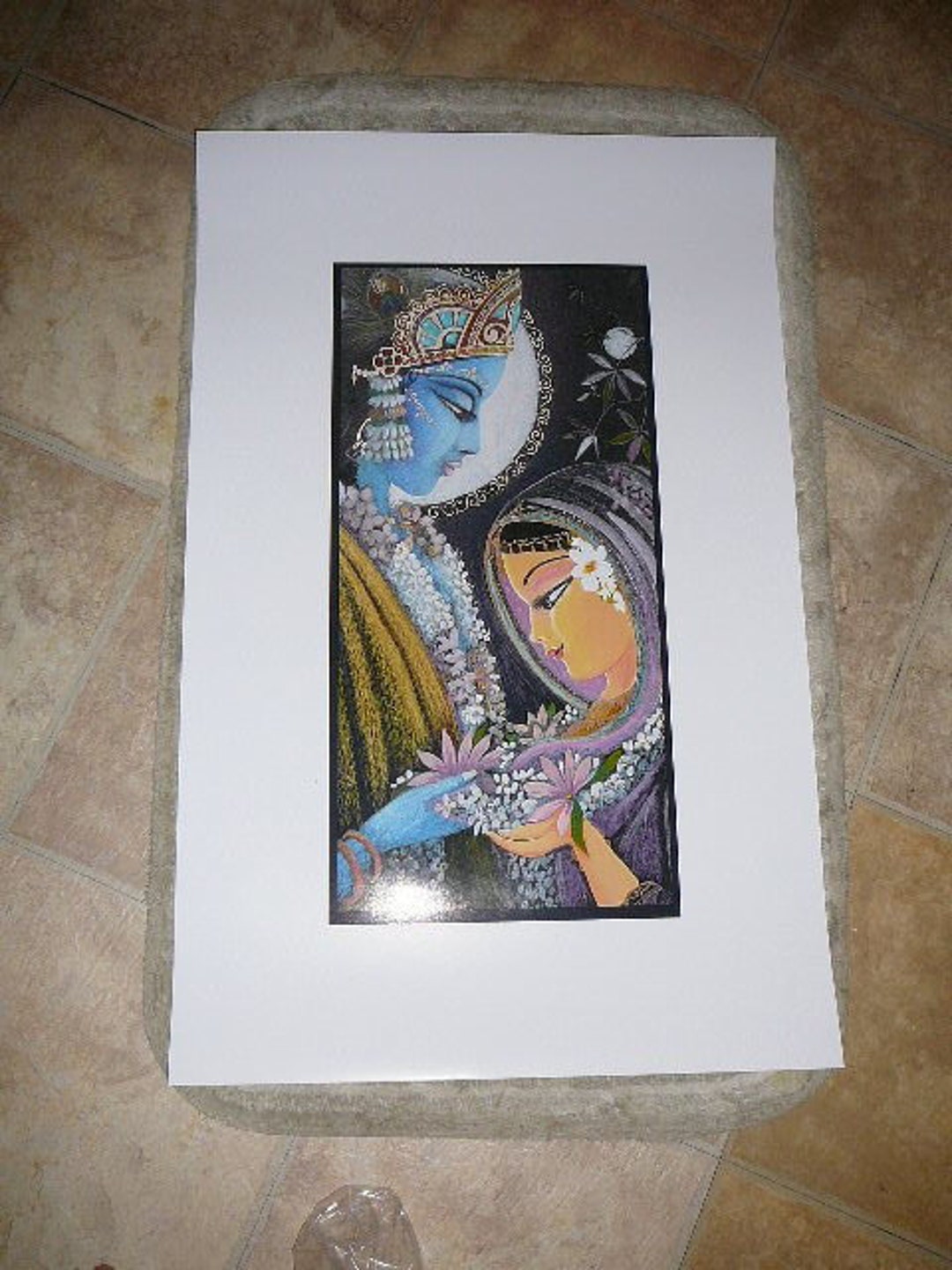 Original Drawing Radha Krishna on Thick Art Card Ready Framed Ready to Ship  Devotional Gift Home Altars Syamarts Gifts Under 125 - Etsy Norway