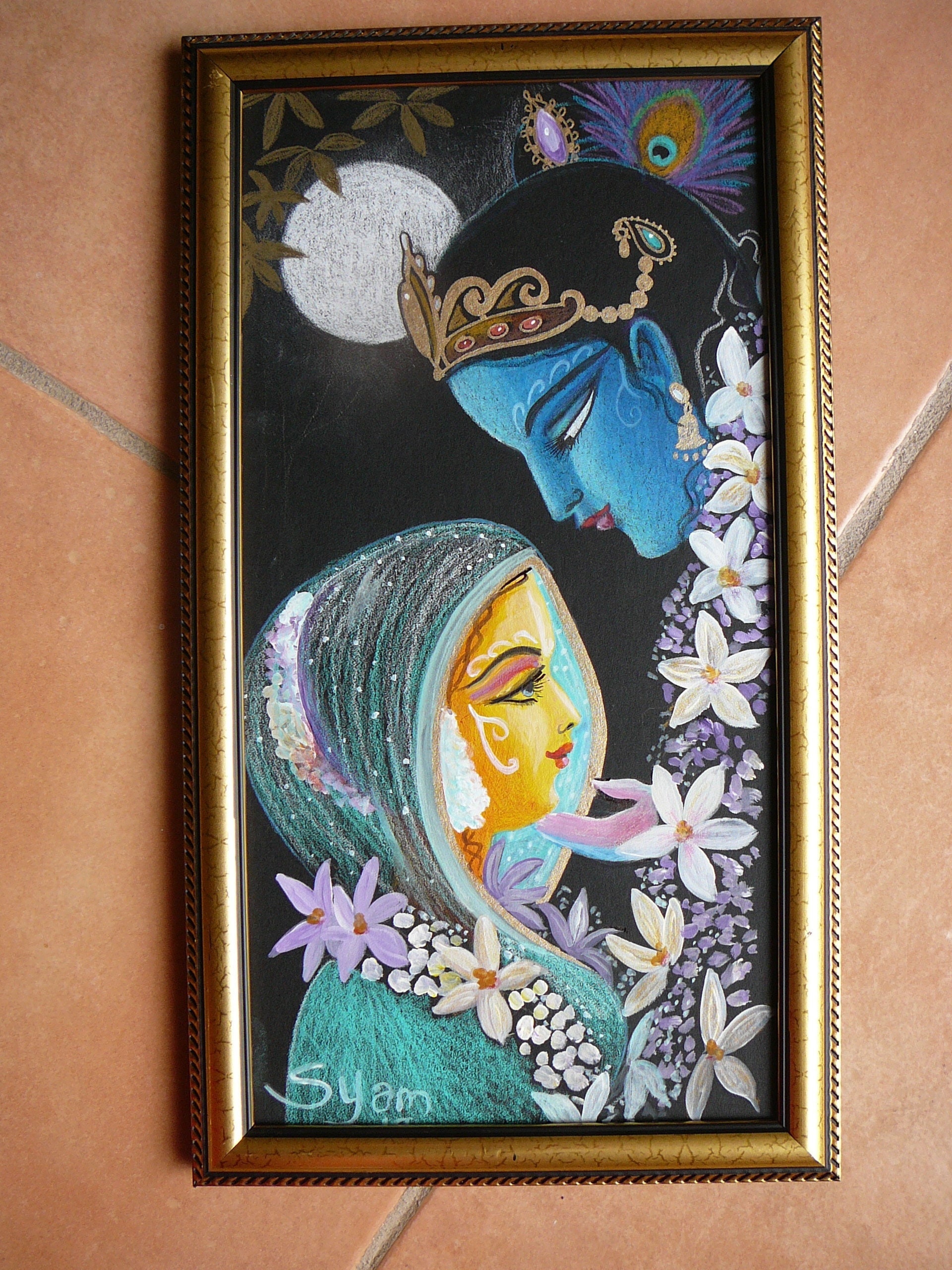 Painting Of Radha and Krishna  DesiPainterscom