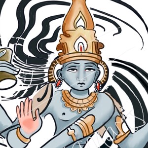 Shiva’s dance, wall ART shiva drawing Hindu gods, mystic art, meditation,  trending spirituality