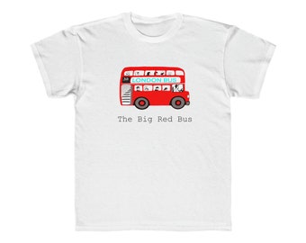 Bus londonien gros bus rouge Transports londoniens T-shirt coupe classique enfant