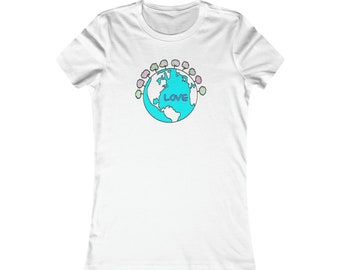 Love our planet earth Women's Favorite Tee Eco friendly no climate change
