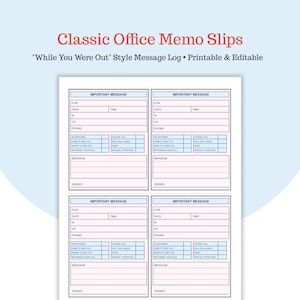 May include: A sheet of "While You Were Out" style message logs. Each log has spaces for "For", "Date", "Time", "M", "Of", and "Phone". Includes checkboxes for "Telephoned", "Came to see you", "Wants to see you", and "Returned your call".