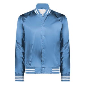 Satin Jacket – Custom Varsity Style with Embroidery, Retro Satin Streetwear Outerwear