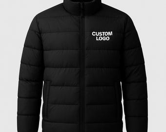 Chaqueta acolchada ligera de invierno, cálida y aislante, con cremallera para uso diario.
