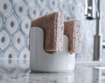 Double Sponge Holder Ceramic