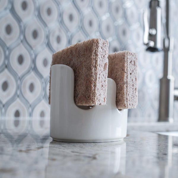 Double Sponge Holder Ceramic