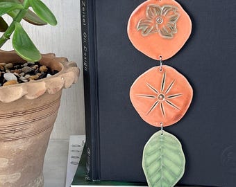 Ceramic Wall Decor Persimmons Native Plants
