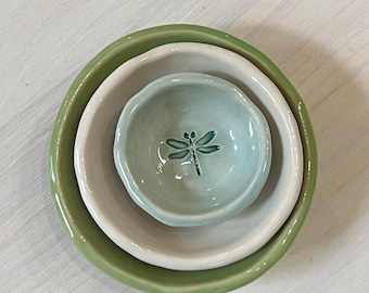 Ceramic Nesting Bowls small bowls (Set of 3)