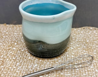Ceramic Creamer Pitcher, Salad Dressing Pourer Hand Thrown